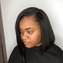 Slik press with shampoo for relaxer hair