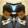 Full Short Sew In with cut an curl