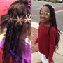 Feed in Cornrows straight backs (8-10 braids)