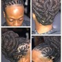 Natural Hair Updo/Relaxed Hair