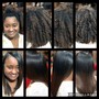 Natural Hair Updo/Relaxed Hair