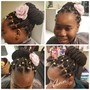 Natural Hair 2 french braids