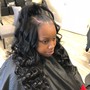 Half Up Half Down Sew In