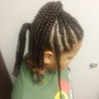 Kid's Silk Press w/cut (natural hair)