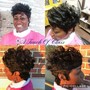 Kid's Silk Press w/cut (natural hair)