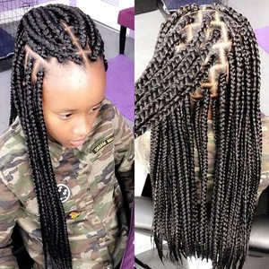 Kid knotless braids + beads 😍😍❤️ #hairbydeee #daytonhairstylist #col, Knotlessbraids