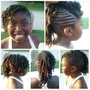 Big kids updo Natural Style