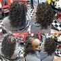 Relaxer Touch Up with a service