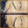 Brow wax  (with a hair service)