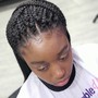 *SHORT Single braids (no extensions)