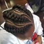 Feed in braid Ponytail