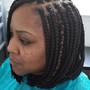 Medium Box braid retouch