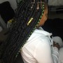 Medium butterfly  locs- shoulder length