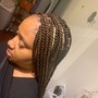 Wig braid down 6-10 braids