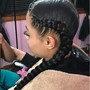 Girls Sleek Ponytail Braid