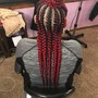 2 Feed-In Braids w/ Color Hair: HAIR INCLUDED