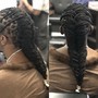 Men Braids No Designs(top only/shaved sides)