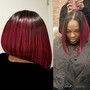 Sew in (with leaveout)