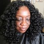 Silk press (wash blow and flat iron