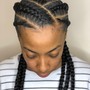 2 Jumbo Feed In Braids