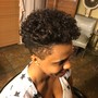 Shampoo and Style Short Relaxed hair