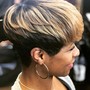 Natural Hair shampoo/style short