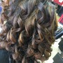 Feed-in braided updos