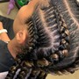 6-8 Feedin braids Braids