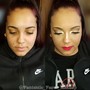 Glitter Glam Full Face Makeup Application