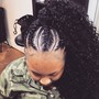 Braided Ponytail Large Feed ins