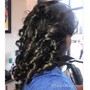 Natural hair Silk press