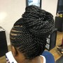 Passion twist shoulder length