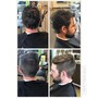 Add on cut line up or extra hair, trim or extra service on a service