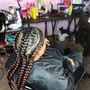 Curly/Boho Hair for FEED IN BRAIDS