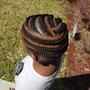 Kids cornrow with extensions  mediu