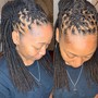 Medium Feed In Braids(Ponytail)