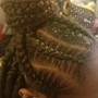 Natural hair updo(hair added)