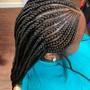 Large knotless box braids