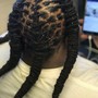 Men single braids