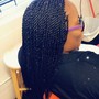 Large box braids butt length