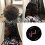 Relaxer and Style +deep conditioning + Trim