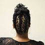 Natural Hair Updo W/Weave