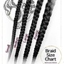 4 feed-in braid or Stitch Braids