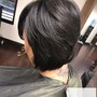 Partial Highlights and Silk Press