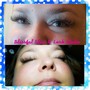 Eyelash Tint top and bottom lashes