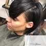 Partial Highlights and Silk Press