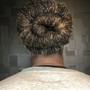 Interlocking w/updo mid back/waist length