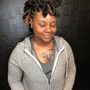 Loc Maintenance w/two strand twists mid back/waist length