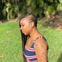 2 regular feed in braids