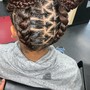 Butterfly feed in braids